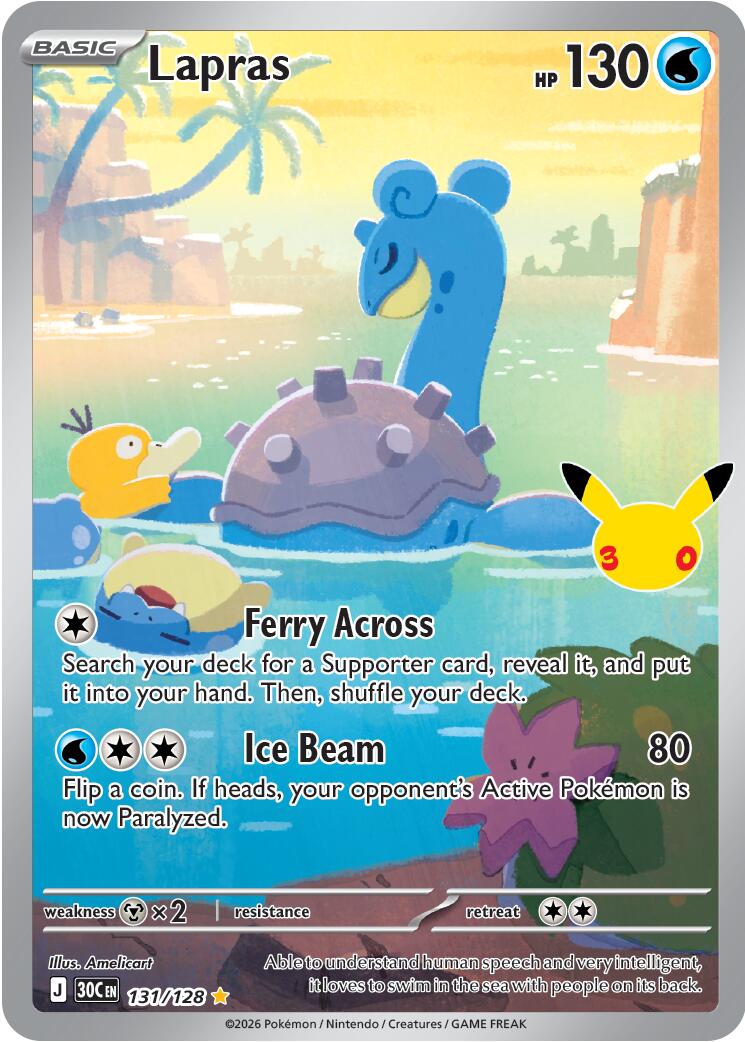 Lapras (131/128) [Mega Evolution: 30th Celebration] | Tabernacle Games