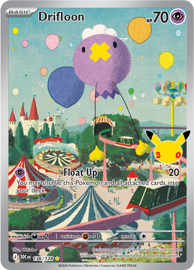 Drifloon (136/128) [Mega Evolution: 30th Celebration] | Tabernacle Games
