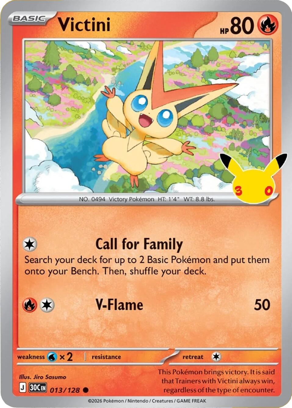 Victini (013/128) [Mega Evolution: 30th Celebration] | Tabernacle Games