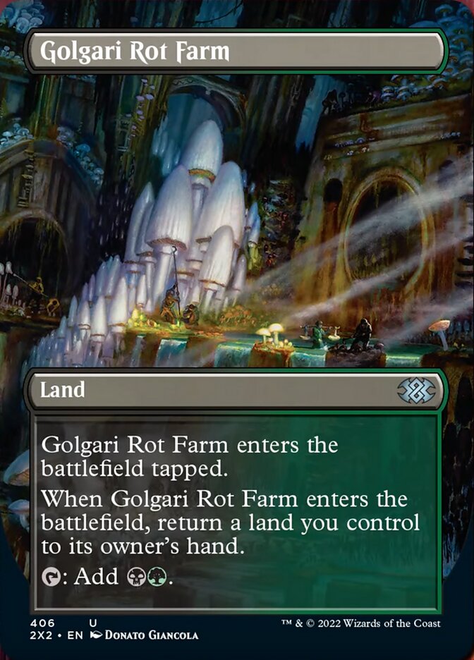 Golgari Rot Farm (Borderless Alternate Art) [Double Masters 2022] | Tabernacle Games