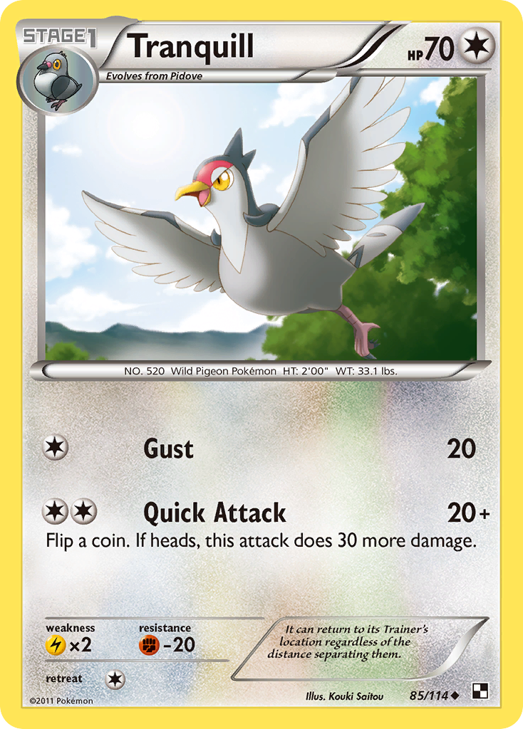 Tranquill (85/114) [Black & White: Base Set] | Tabernacle Games