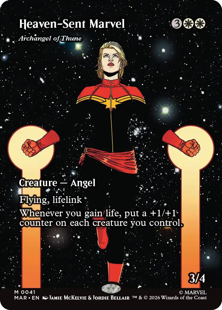 Heaven-Sent Marvel - Archangel of Thune (Borderless) [Marvel Universe: Eternal-Legal] | Tabernacle Games