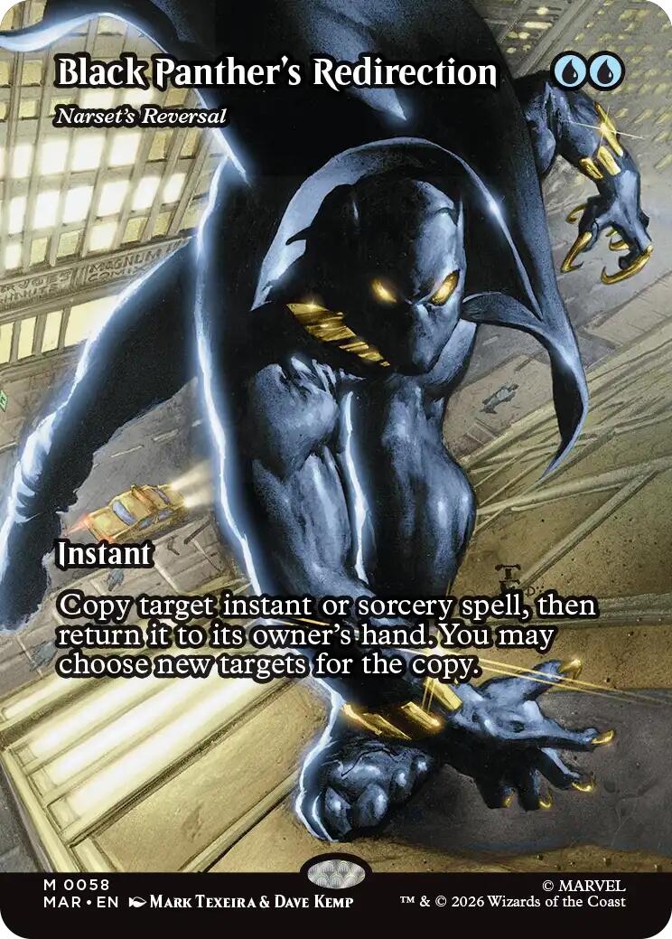 Black Panther's Redirection - Narset's Reversal (Borderless) [Marvel Universe: Eternal-Legal] | Tabernacle Games