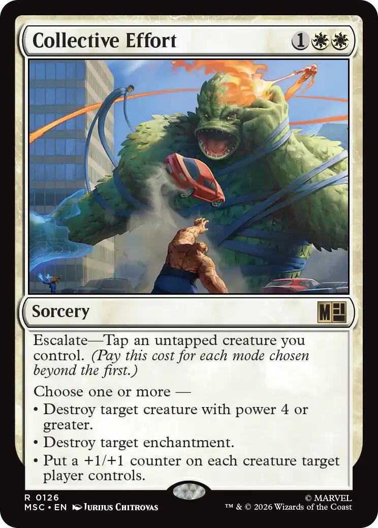 Collective Effort [Marvel Super Heroes Commander] | Tabernacle Games