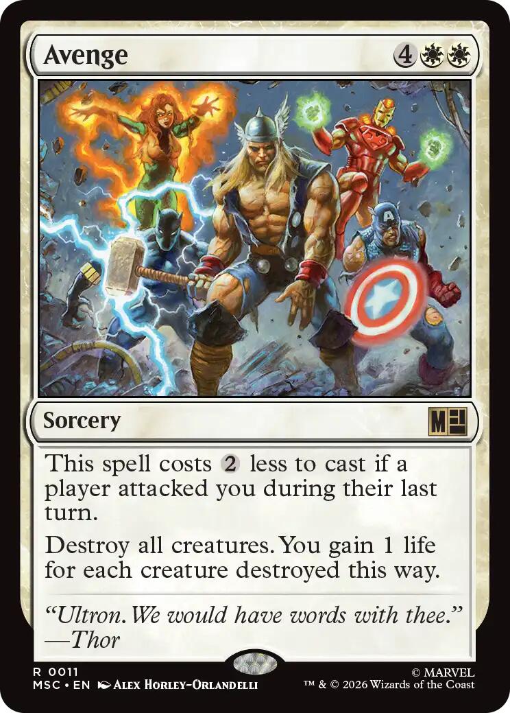 Avenge (Surge Foil) [Marvel Super Heroes Commander] | Tabernacle Games