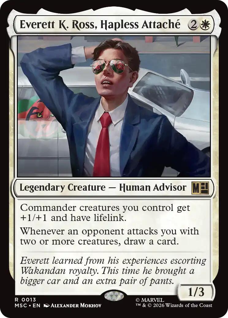 Everett K. Ross, Hapless Attache (Surge Foil) [Marvel Super Heroes Commander] | Tabernacle Games