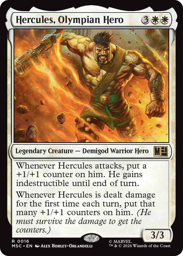 Hercules, Olympian Hero (Surge Foil) [Marvel Super Heroes Commander] | Tabernacle Games