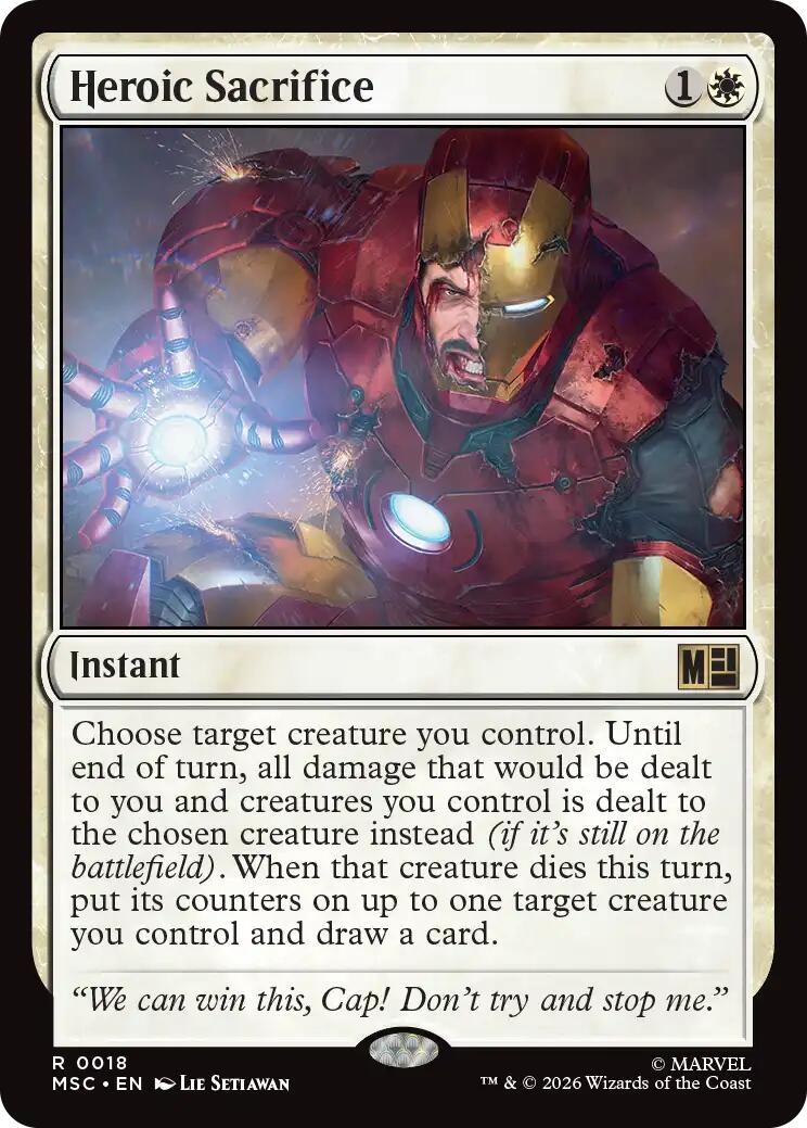 Heroic Sacrifice (Surge Foil) [Marvel Super Heroes Commander] | Tabernacle Games