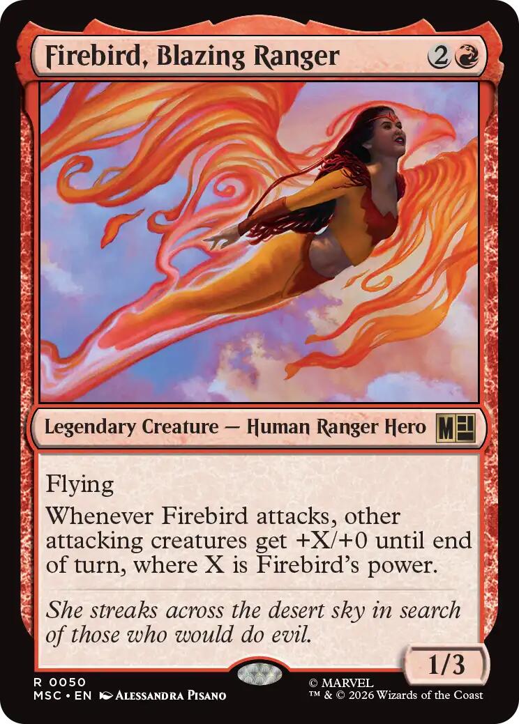 Firebird, Blazing Ranger (Surge Foil) [Marvel Super Heroes Commander] | Tabernacle Games