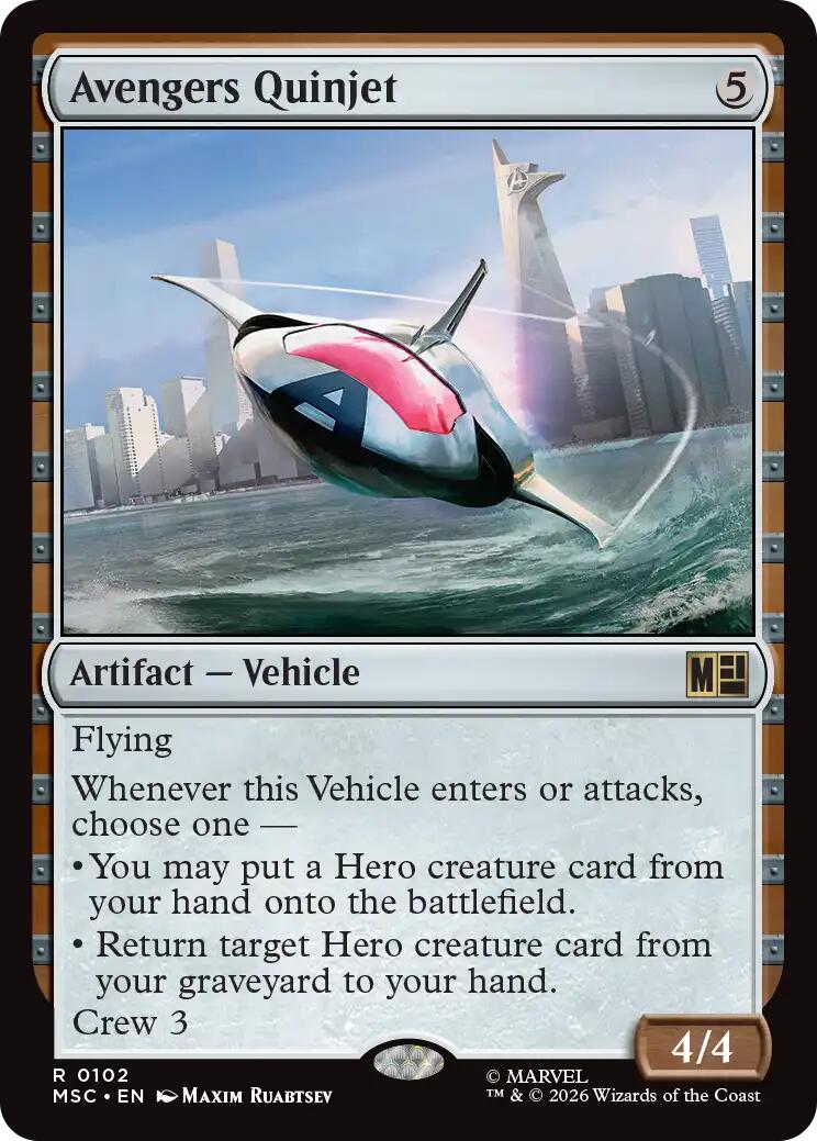 Avengers Quinjet (Surge Foil) [Marvel Super Heroes Commander] | Tabernacle Games
