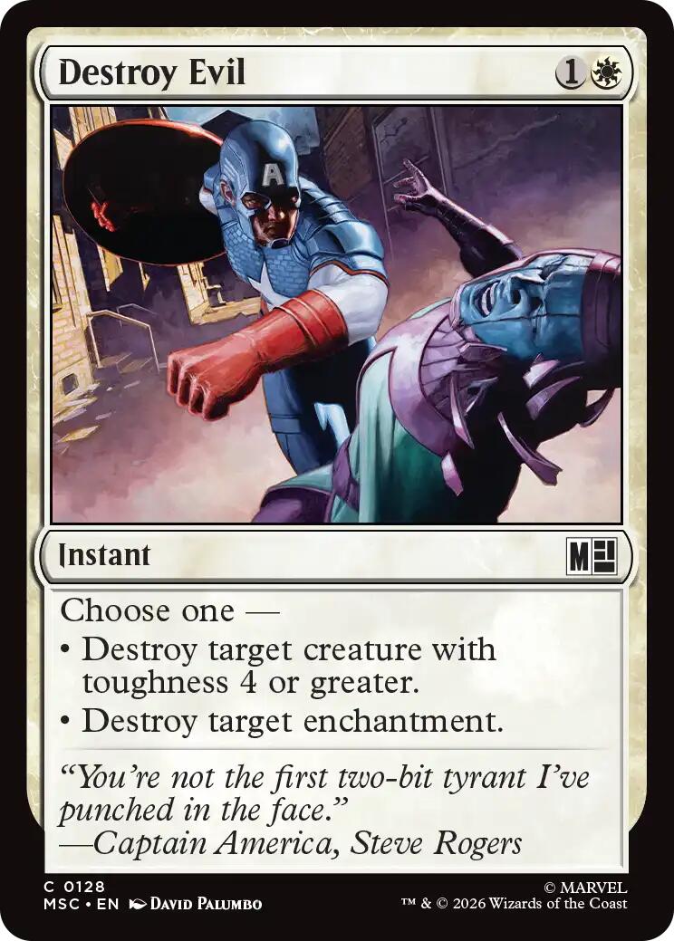Destroy Evil (Surge Foil) [Marvel Super Heroes Commander] | Tabernacle Games