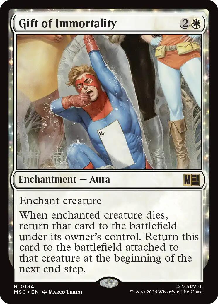 Gift of Immortality (Surge Foil) [Marvel Super Heroes Commander] | Tabernacle Games