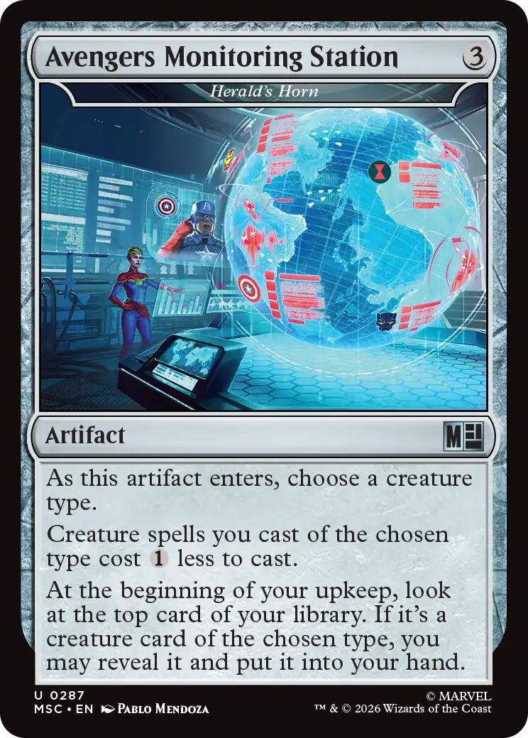 Avengers Monitoring Station - Herald's Horn (Surge Foil) [Marvel Super Heroes Commander] | Tabernacle Games