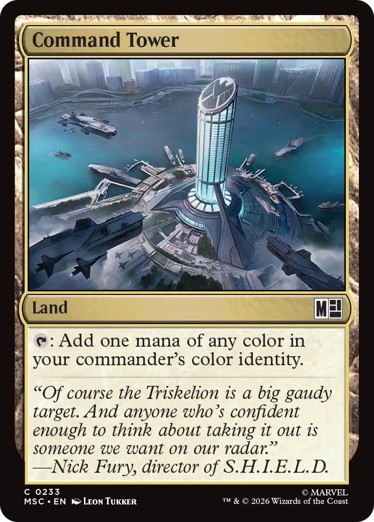 Command Tower (0233) (Surge Foil) [Marvel Super Heroes Commander] | Tabernacle Games