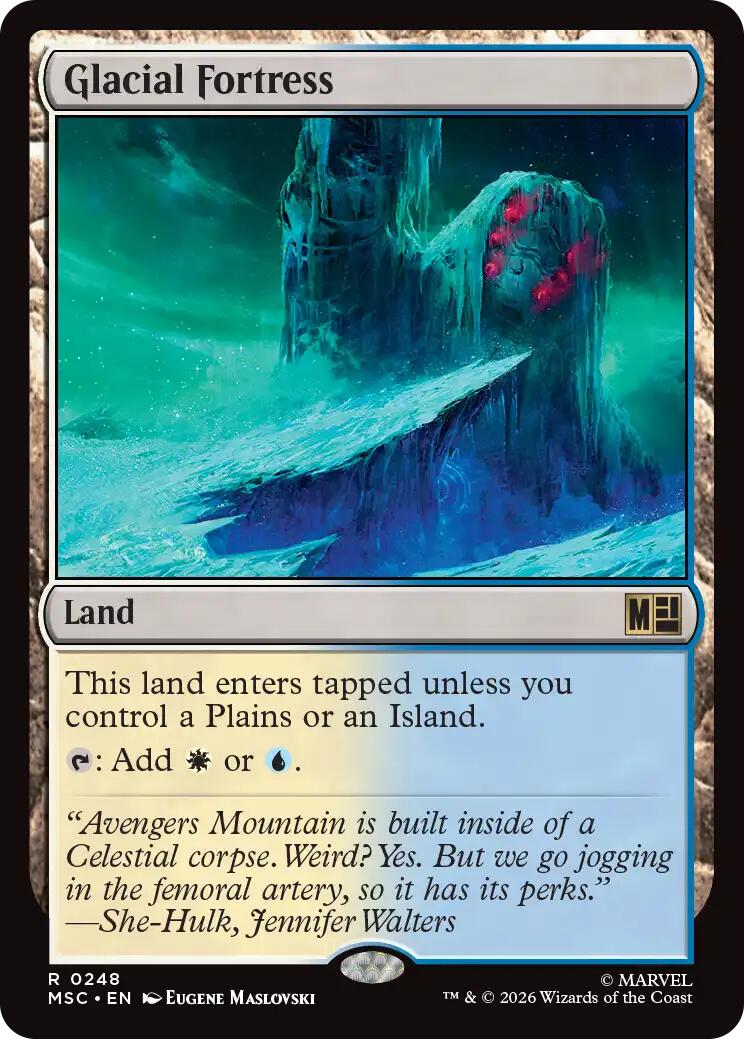 Glacial Fortress (Surge Foil) [Marvel Super Heroes Commander] | Tabernacle Games