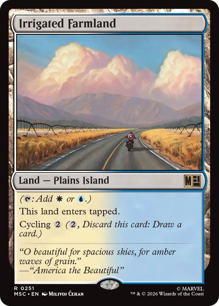 Irrigated Farmland (Surge Foil) [Marvel Super Heroes Commander] | Tabernacle Games
