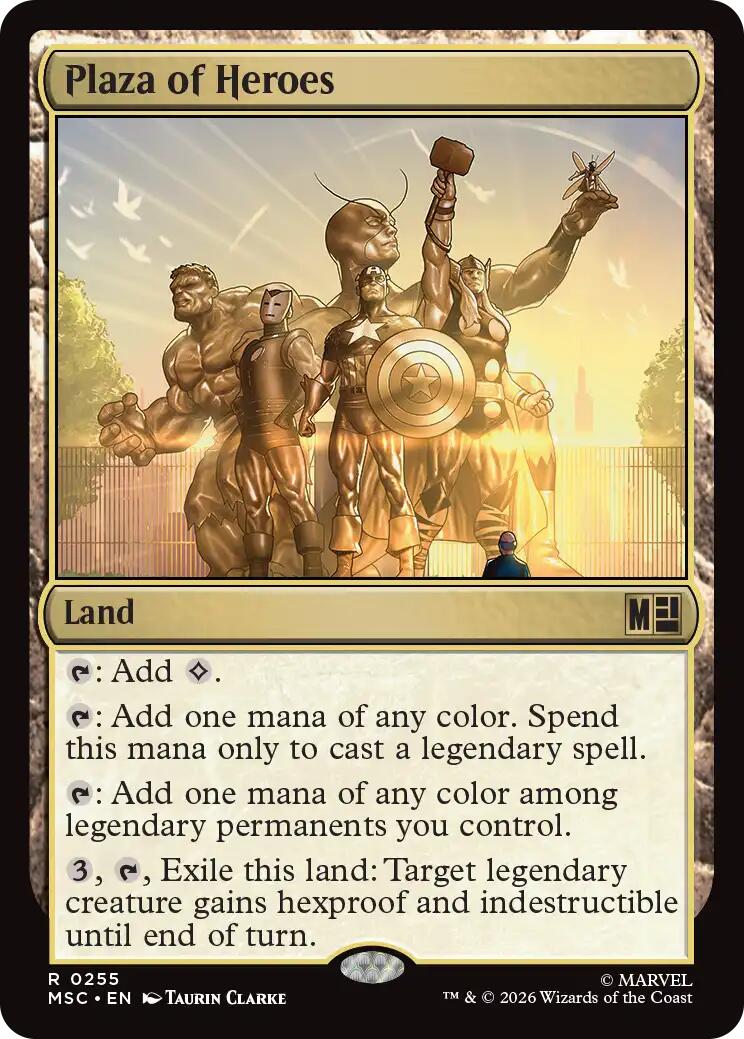 Plaza of Heroes (Surge Foil) [Marvel Super Heroes Commander] | Tabernacle Games