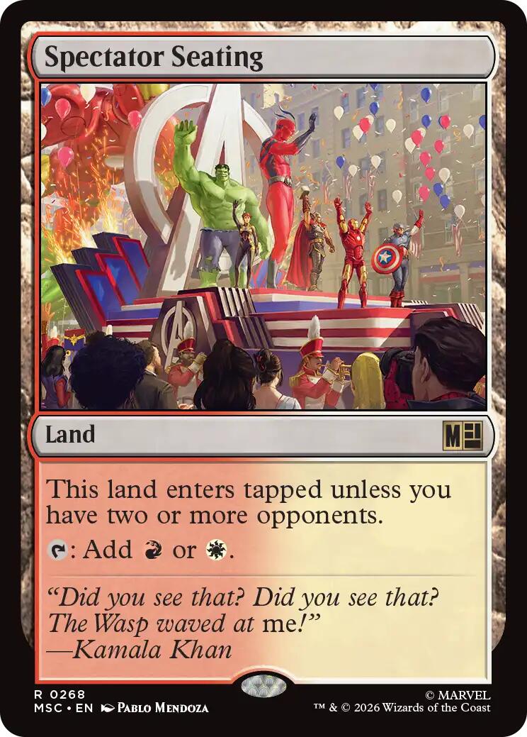 Spectator Seating (Surge Foil) [Marvel Super Heroes Commander] | Tabernacle Games