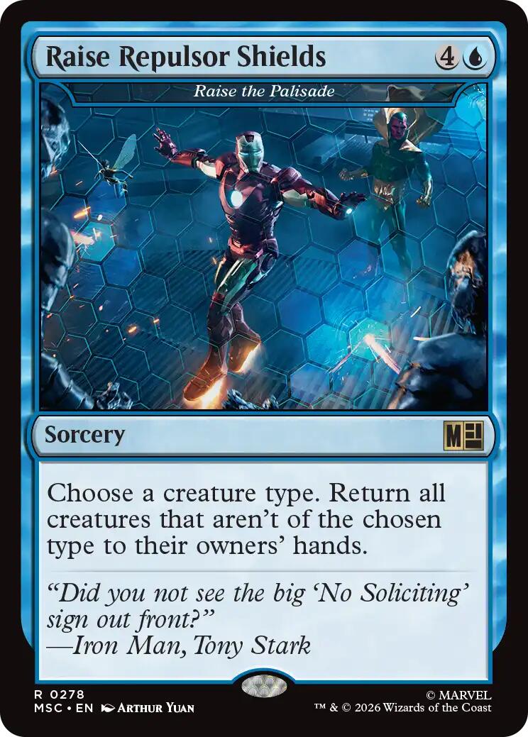 Raise Repulsor Shields - Raise the Palisade (Surge Foil) [Marvel Super Heroes Commander] | Tabernacle Games