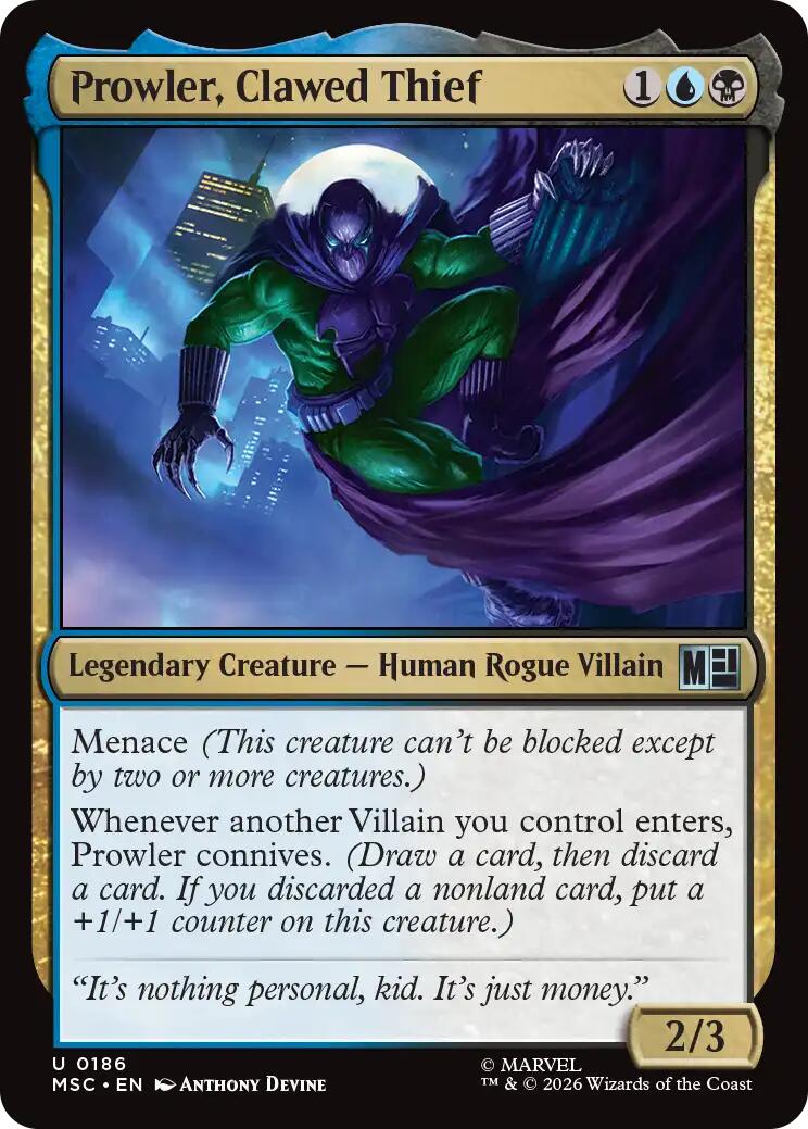 Prowler, Clawed Thief [Marvel Super Heroes Commander] | Tabernacle Games
