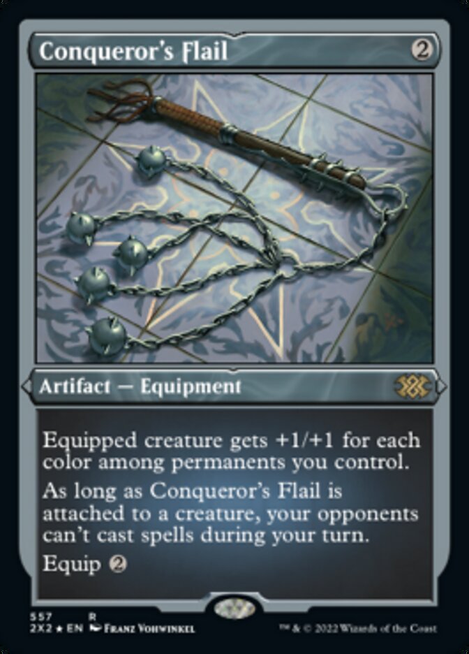 Conqueror's Flail (Foil Etched) [Double Masters 2022] | Tabernacle Games