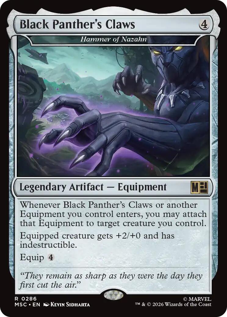 Black Panther's Claws - Hammer of Nazahn (Surge Foil) [Marvel Super Heroes Commander] | Tabernacle Games