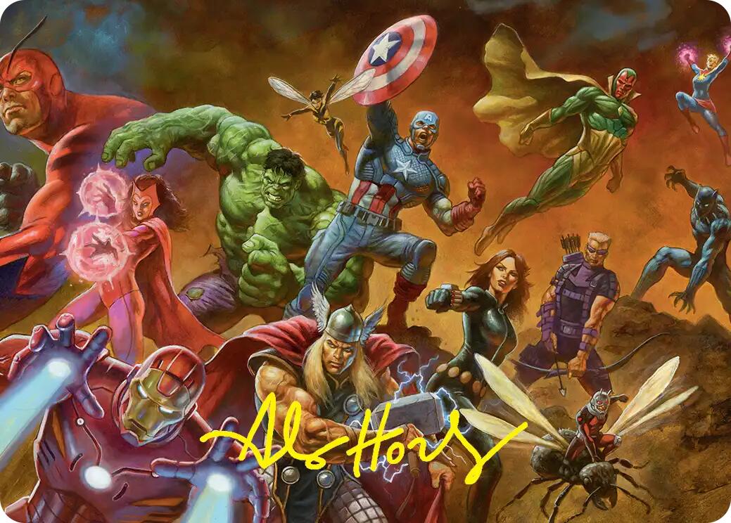 Avengers Assemble! Art Card (Gold-Stamped Signature) [Marvel Super Heroes Art Series] | Tabernacle Games