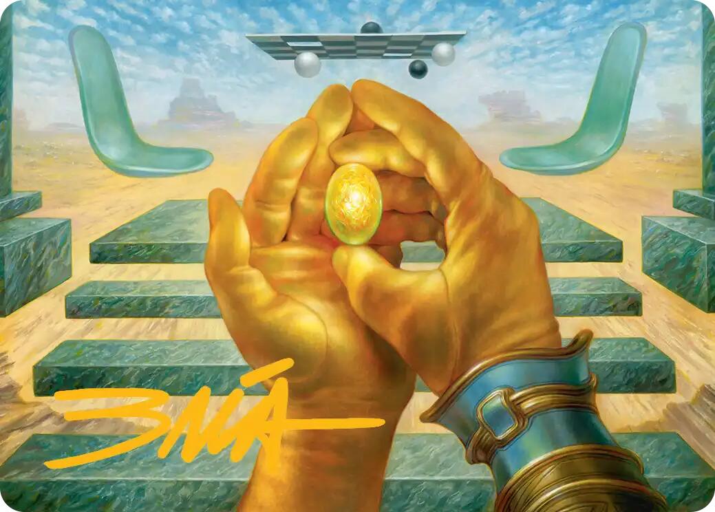The Mind Stone Art Card (Gold-Stamped Signature) [Marvel Super Heroes Art Series] | Tabernacle Games