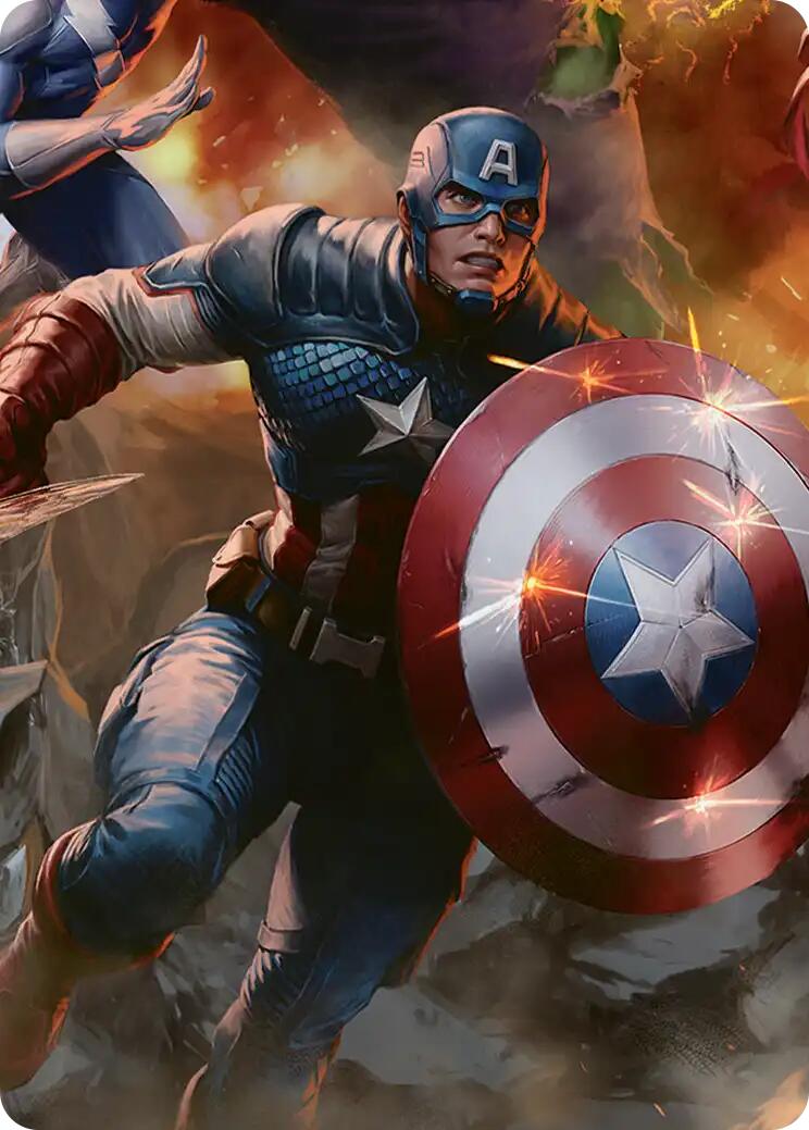 Captain America, Unbowed Art Card [Marvel Super Heroes Art Series] | Tabernacle Games