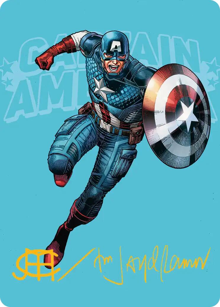 Captain America, Super-Soldier Art Card (Gold-Stamped Signature) [Marvel Super Heroes Art Series] | Tabernacle Games