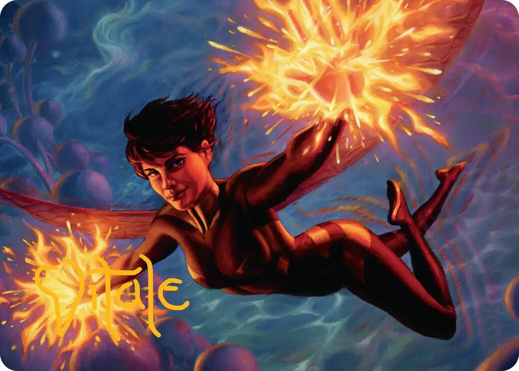 The Wasp, Winsome Avenger Art Card (Gold-Stamped Signature) [Marvel Super Heroes Art Series] | Tabernacle Games