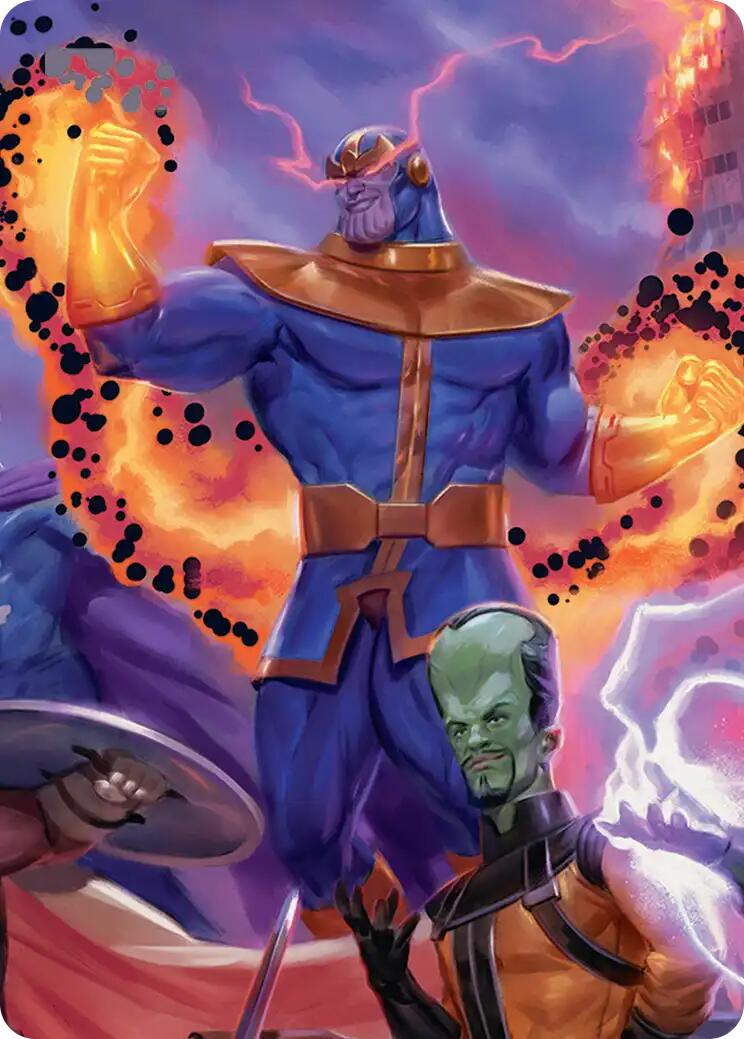 Thanos, Death's Consort Art Card [Marvel Super Heroes Art Series] | Tabernacle Games