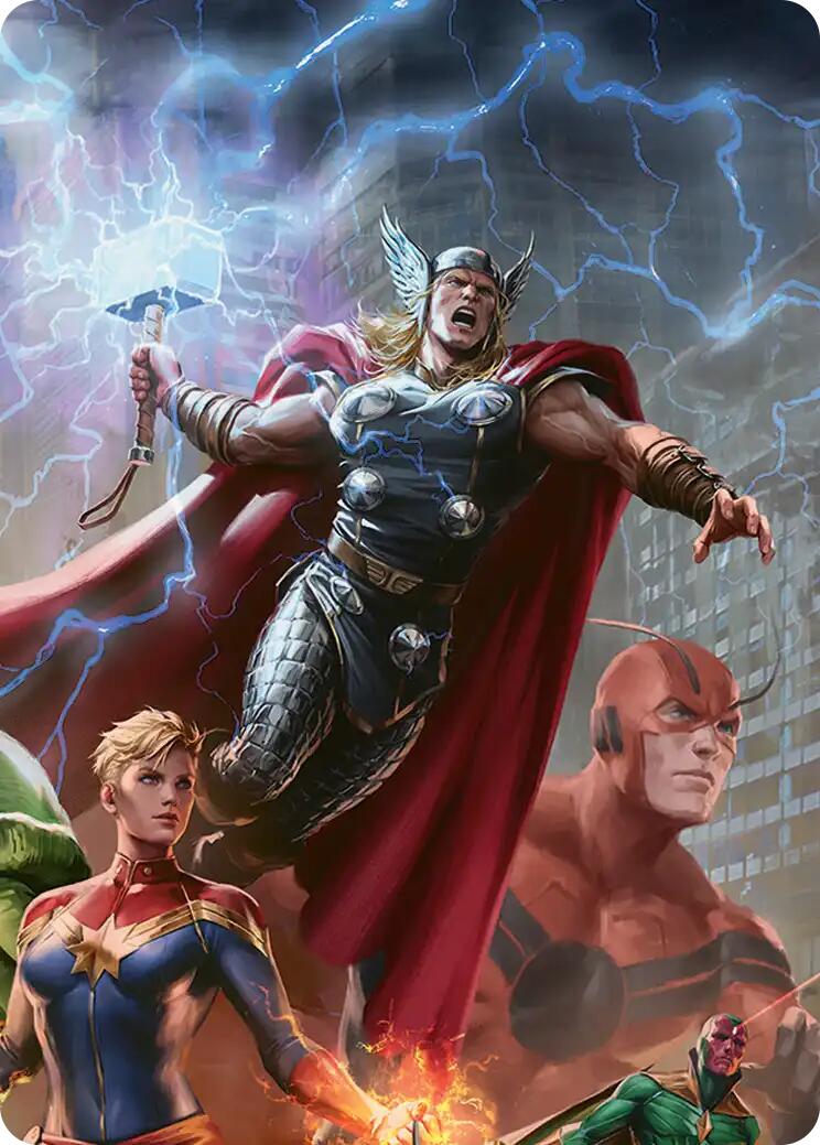 Thor, Guardian of Midgard Art Card [Marvel Super Heroes Art Series] | Tabernacle Games