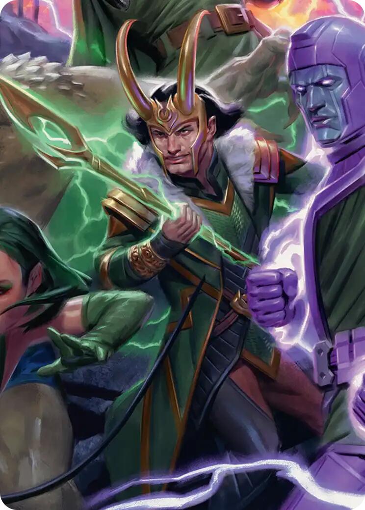 Loki, God of Lies Art Card [Marvel Super Heroes Art Series] | Tabernacle Games