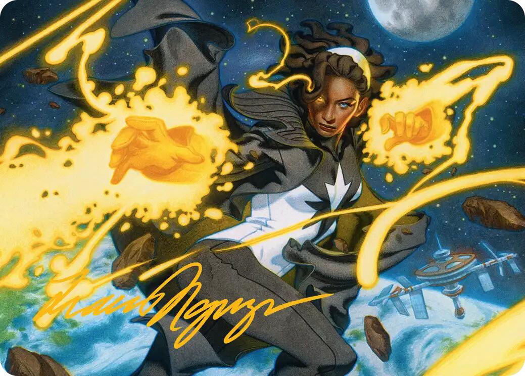 Photon, Mighty Marvel Art Card (Gold-Stamped Signature) [Marvel Super Heroes Art Series] | Tabernacle Games