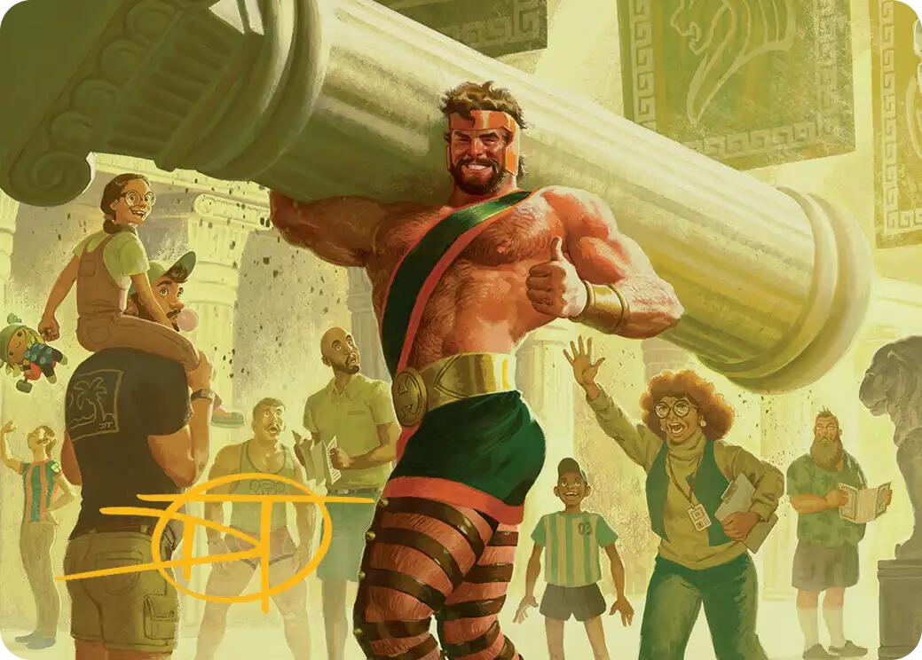 Hercules, Prince of Power Art Card (Gold-Stamped Signature) [Marvel Super Heroes Art Series] | Tabernacle Games