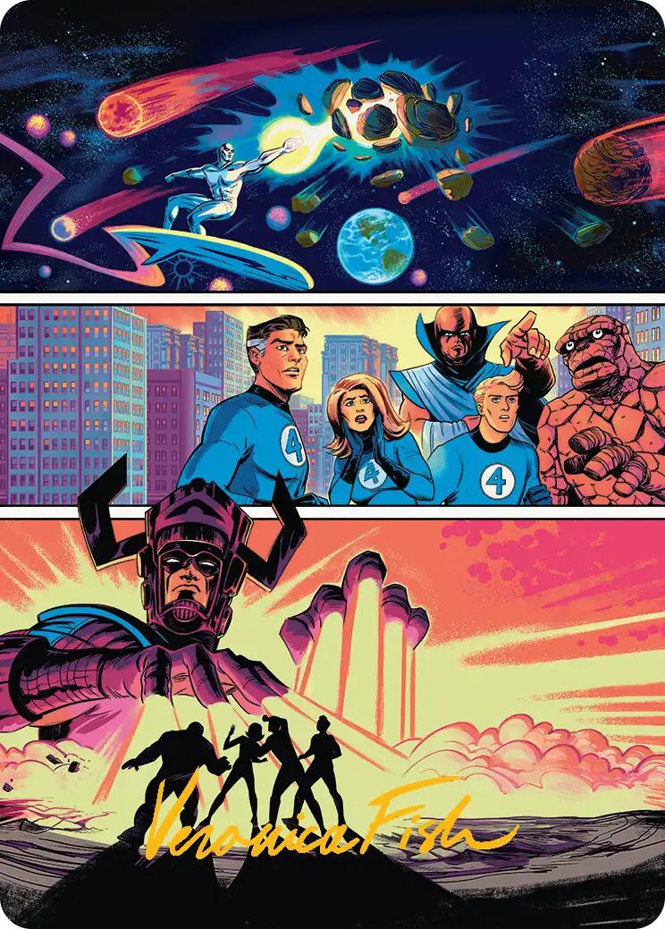 The Coming of Galactus Art Card (Gold-Stamped Signature) [Marvel Super Heroes Art Series] | Tabernacle Games