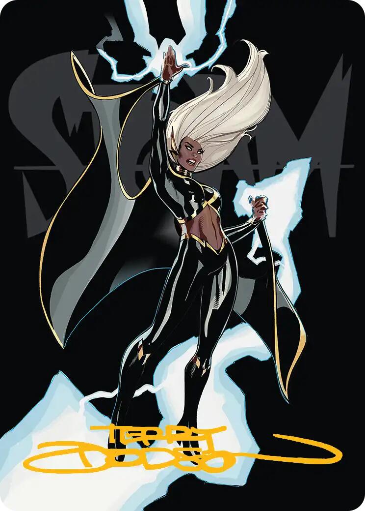 Storm, Windrider Art Card (Gold-Stamped Signature) [Marvel Super Heroes Art Series] | Tabernacle Games