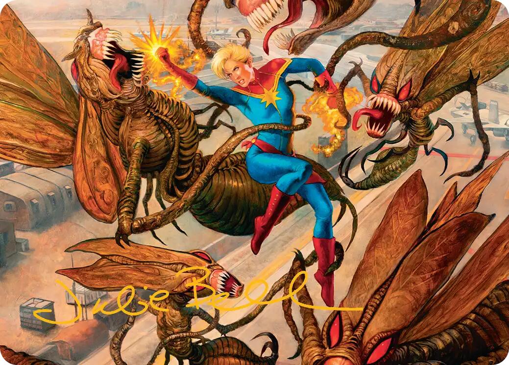 Captain Marvel, Apex Avenger Art Card (Gold-Stamped Signature) [Marvel Super Heroes Art Series] | Tabernacle Games