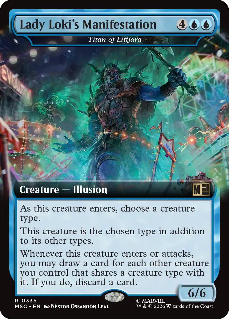 Lady Loki's Manifestation - Titan of Littjara (Extended Art) [Marvel Super Heroes Commander] | Tabernacle Games