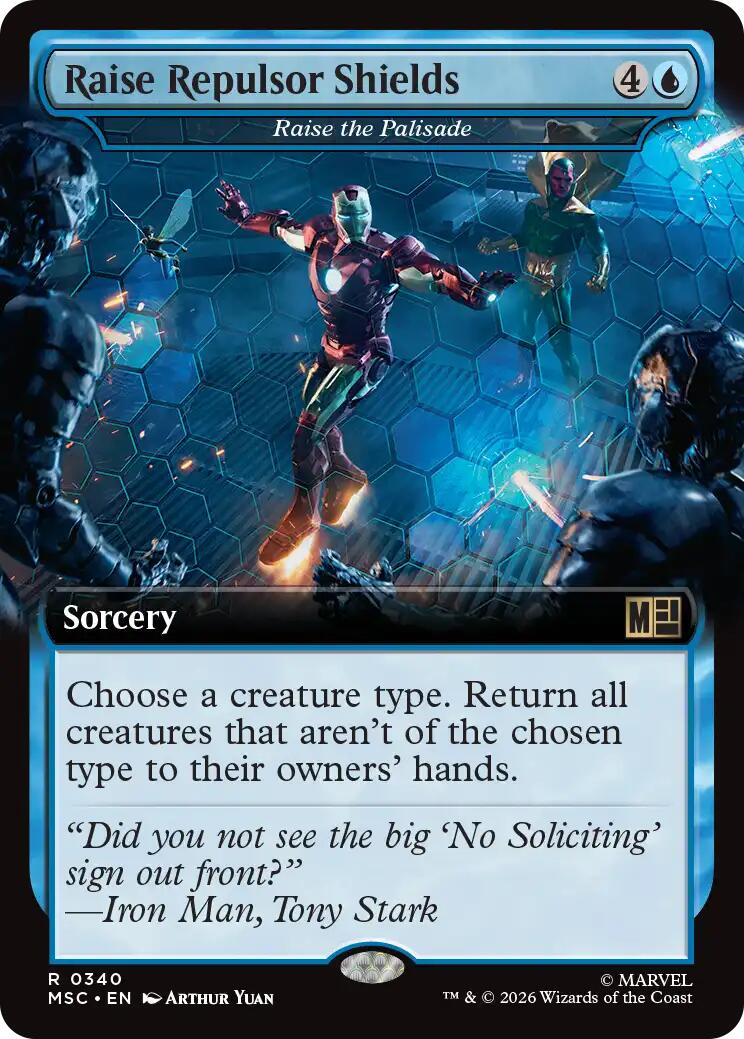 Raise Repulsor Shields - Raise the Palisade (Extended Art) [Marvel Super Heroes Commander] | Tabernacle Games
