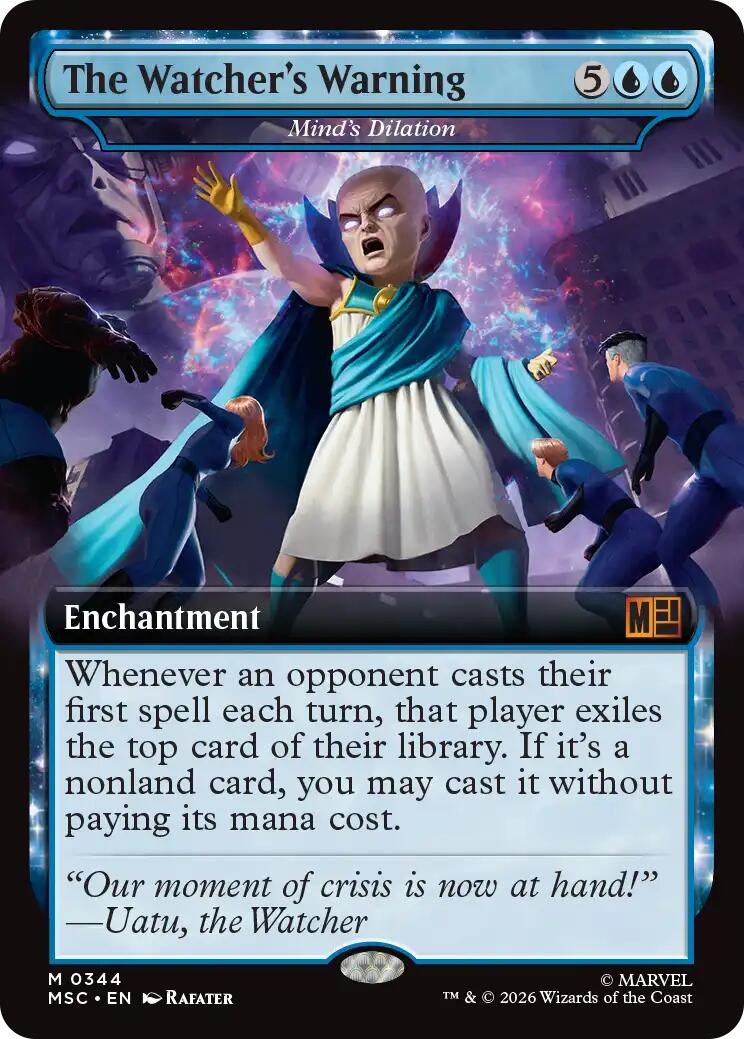 The Watcher's Warning - Mind's Dilation (Extended Art) [Marvel Super Heroes Commander] | Tabernacle Games