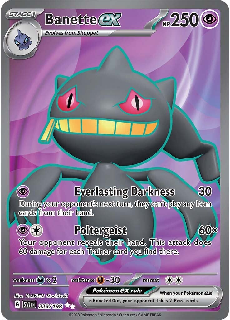 Banette ex (229/198) [Scarlet & Violet: Base Set] | Tabernacle Games