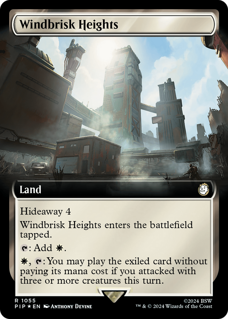 Windbrisk Heights (Extended Art) (Surge Foil) [Fallout] | Tabernacle Games