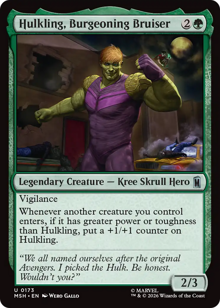 Hulkling, Burgeoning Bruiser [Marvel Super Heroes] | Tabernacle Games
