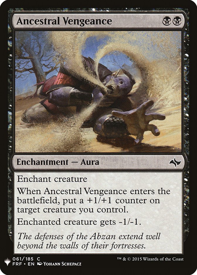 Ancestral Vengeance [Mystery Booster] | Tabernacle Games