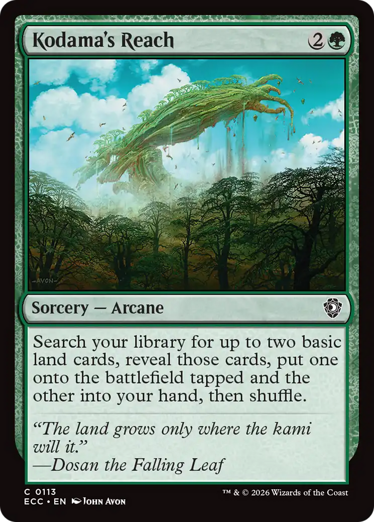 Kodama's Reach [Lorwyn Eclipsed Commander] | Tabernacle Games