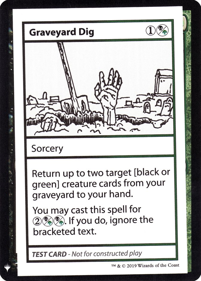 Graveyard Dig [Mystery Booster Playtest Cards] | Tabernacle Games