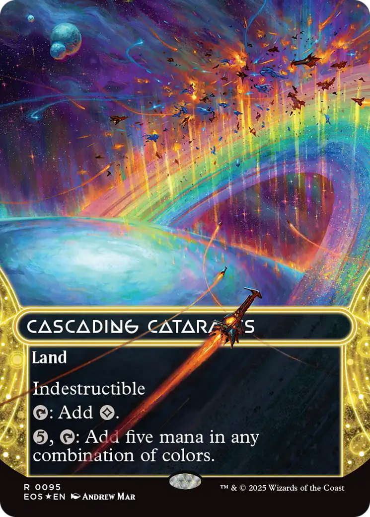 Cascading Cataracts (0095) (Borderless) (Galaxy Foil) [Edge of Eternities: Stellar Sights] | Tabernacle Games