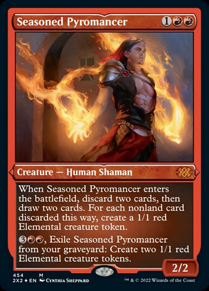 Seasoned Pyromancer (Foil Etched) [Double Masters 2022] | Tabernacle Games
